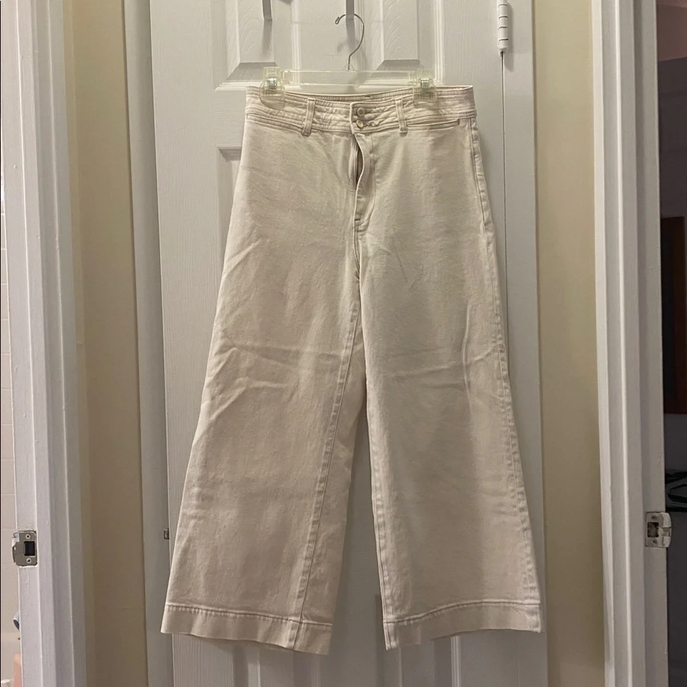Faherty Cream Harbor Pants - Picture 2 of 8